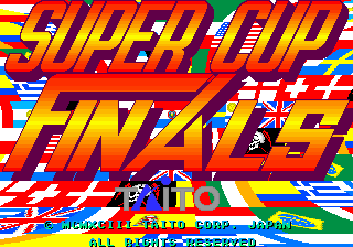 Super Cup Finals (Ver 2.1O 1993+11+19) Title Screen